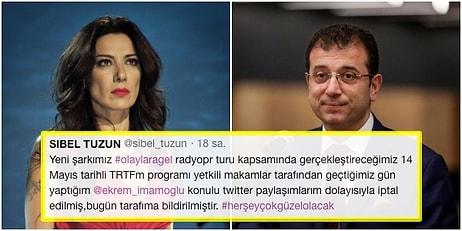 Ekrem İmamoğlu'na Destek Veren Sibel Tüzün'ün TRT FM'deki Programı İptal Edildi, Sosyal Medya Desteğini Esirgemedi!