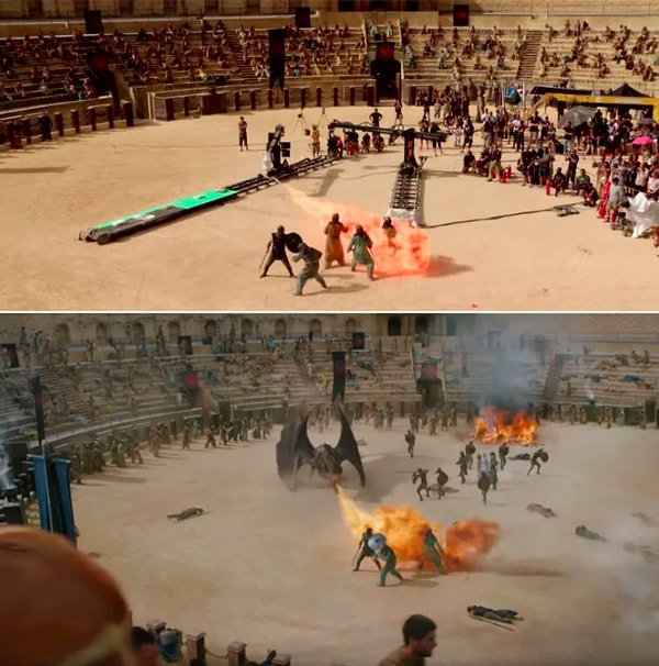 Конечно, для сцен с драконами приходится повозиться.