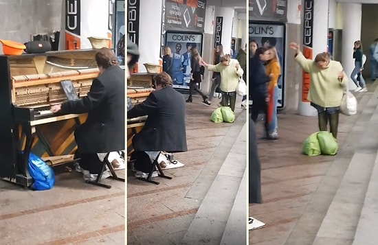 Kendini Piyanonun Ritmine Kaptırıp Transa Geçen Kadın