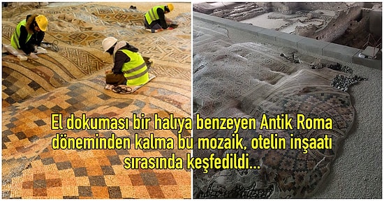 Antakya'da Bir Otel İnşaatı Sırasında Tesadüf Eseri Keşfedilen Bu Eşsiz Mozaiğe Hayran Kalacaksınız!