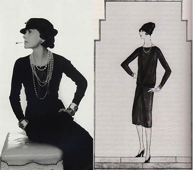 1. Coco Chanel'in tasarladığı küçük siyah elbise. (1926)