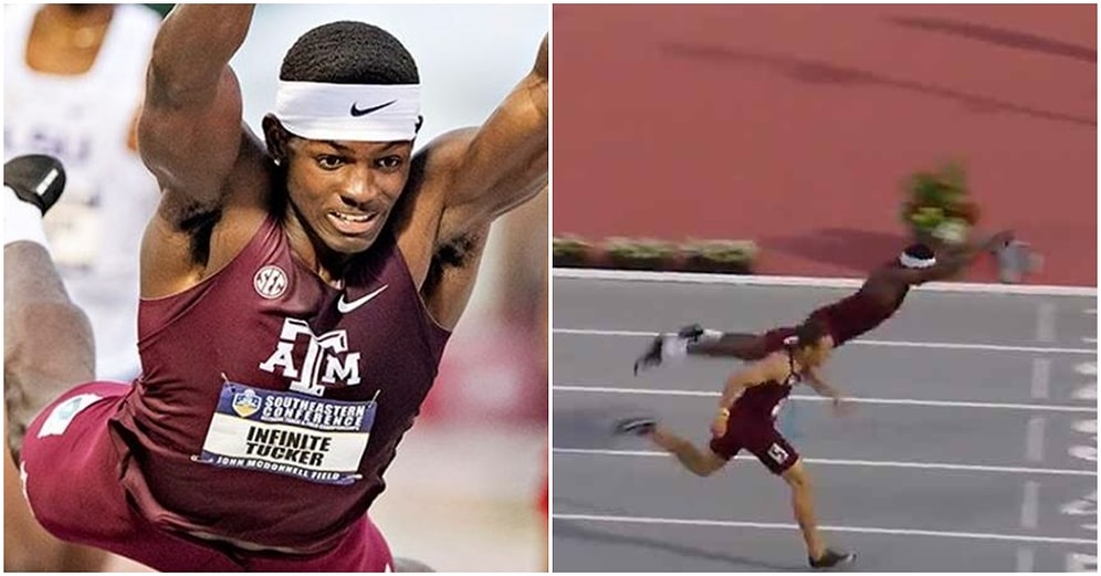 Engelli Koşu Parkurunu 'Superman' Tarzıyla Bitirip Yarışı Kazanan Atlet Infinite Tucker