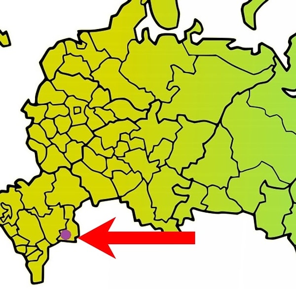 6. Что за город мы отметили здесь?