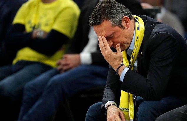 Fenerbahçe başkanı Ali Koç maçtan sonra büyük bir üzüntü yaşadı.