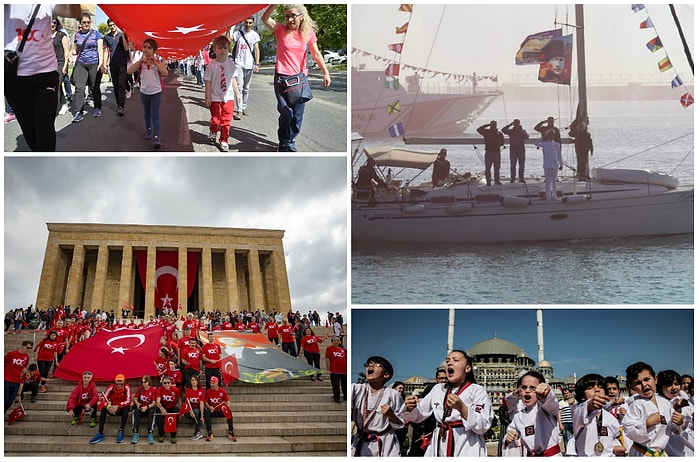 Gençlik 100. Yılda Ulu Önder Atatürk'ü Andı: Yurttan 19 Mayıs Manzaraları