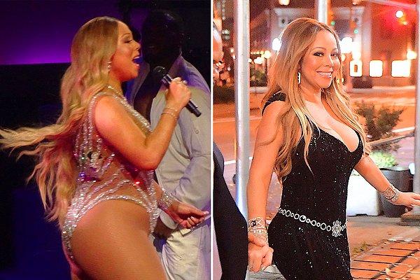 15. Mariah Carey de doğum yaptıktan sonra kilo problemini aşamayan isimlerdendi.