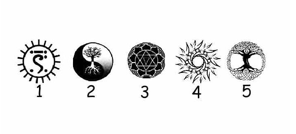 1. Какой из этих символов привлекает вас больше всего?