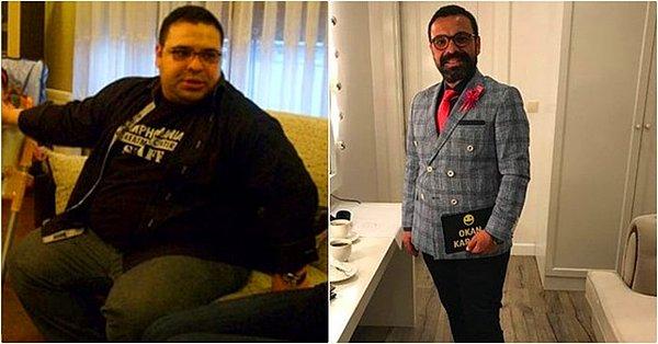 14. Belki hatırlarsınız, Okan Karacan daha önce yaptığı diyetler sayesinde verdiği 40 kilo ile gündeme gelmişti.