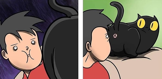 14 комиксов, которые поймут только кошатники, или «Да что ж ты опять мимо лотка!»