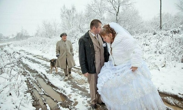 4. Даже представить не можем, что потом случилось с платьем...