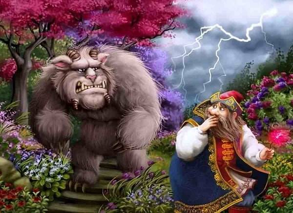 11. Кем был на самом деле лесной зверь из мультика "Аленький цветочек"?