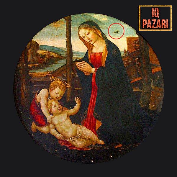 Domenico Ghirlandaio'nun Madonna with Saint Giovannino tablosuna bir bakalım.