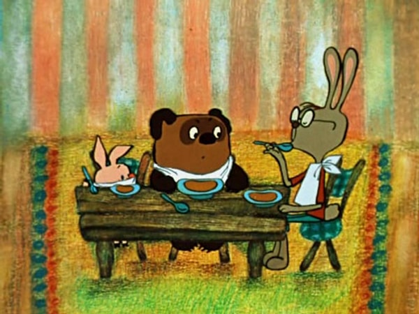 8. Что из перечисленного не ели Винни-Пух и Пятачок в гостях у Кролика?