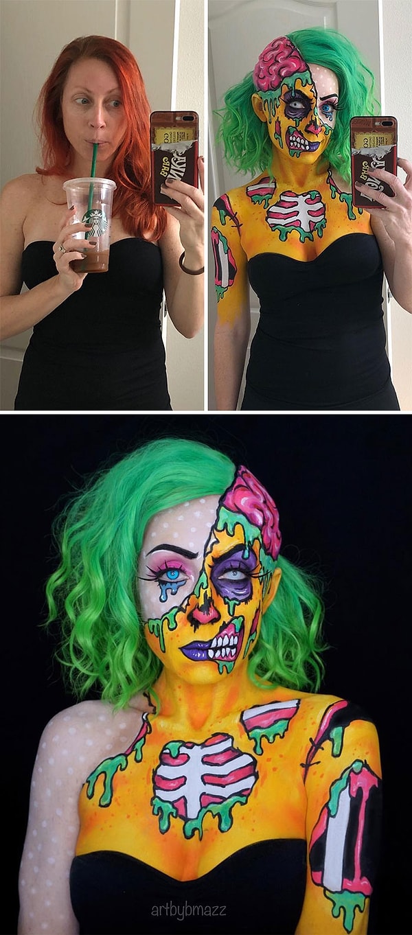 2. Зомби в стиле поп-арт.