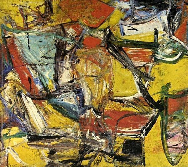 8. Перед вами абстрактная картина Виллема де Кунинга "Полицейская газета". Каким одним словом вы бы описали ее?