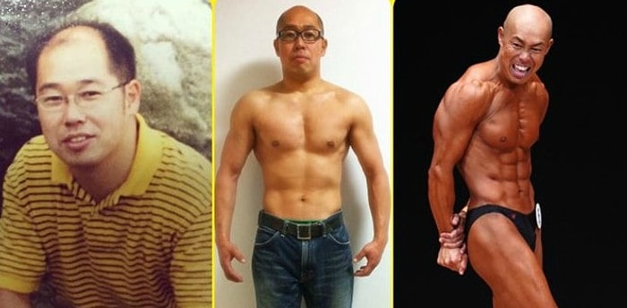 Преображение после любовной драмы: Этого полноватого японца бросила жена, а он решил изменить свою жизнь и стал культуристом