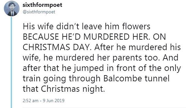 "Eşi ona çiçek getirmiyordu ÇÜNKÜ ADAM EŞİNİ NOEL GÜNÜ ÖLDÜRMÜŞTÜ... Karısını öldürdükten sonra onun ailesini de öldürmüştü.