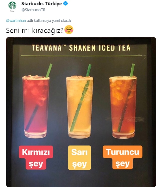 ... 'Seni mi kıracağız' diyerek yıllardır hepimizin gönlünden geçen şekilde tasarladığı içecek afişini paylaştı 😃
