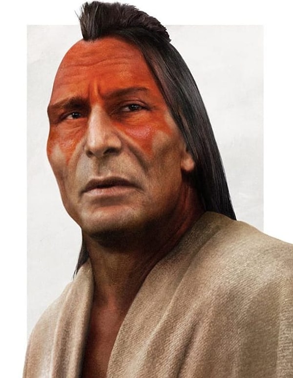 2. Затем взгляните на отца Покахонтас, вождя Поухатана.