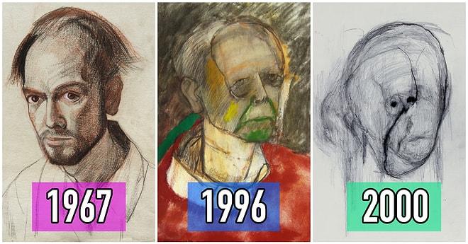 Alzheimer Olduğunu Öğrendikten Sonra Aklında Kaldığı Kadarıyla 5 Yıl Boyunca Kendini Çizmeye Çalışan Ressam: William Utermohlen