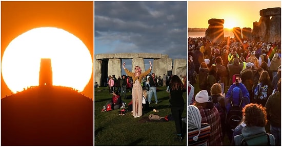 21 Haziran Yengeç Ekinoksu'nu Güneşin Doğuşuyla Kutlayan İnsanlardan Birbirinden Muhteşem 21 Fotoğraf