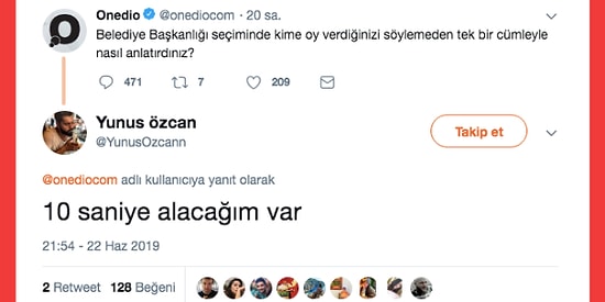 Belediye Başkanlığı Seçiminde Kime Oy Verdiğini Söylemeden Tek Bir Cümleyle Anlatan Twitter Kullanıcıları