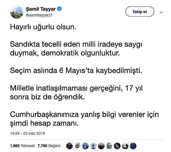 13. AKP eski milletvekili Şamil Tayyar