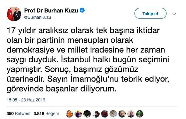 16. AKP kurucu isimlerinden ve eski milletvekili Prof. Dr. Burhan Kuzu
