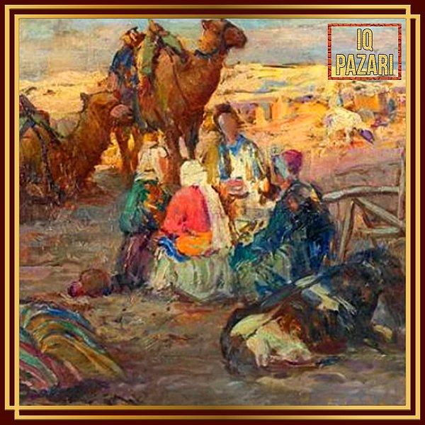 5. 1878-1945 yılları arasında yaşamış Sami Yetik'in Anadolu'da Köylüler tablosu, resim tarihimizde özel bir yere sahip.