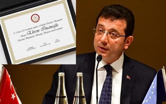 İstanbul Büyükşehir Belediye Başkanı Ekrem İmamoğlu Mazbatasını Ne Zaman Alacak?