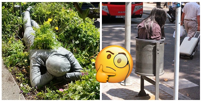 Скульптор устанавливает странные реалистичные фигуры, которые вызывают смешанные чувства у прохожих