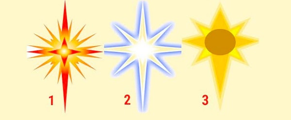 Выберите одну из трёх звёзд: