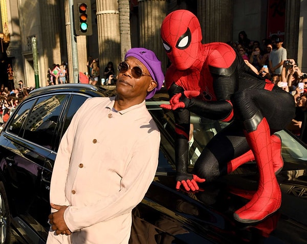 7. А здесь Паучок с Сэмюэлом Л. Джексоном