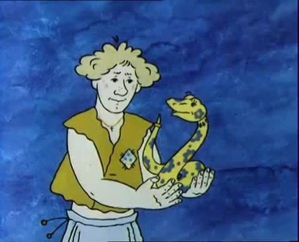 1. Как звали змею из мультфильма "Волшебное кольцо", которая щедро отблагодарила Ваню за его доброту?