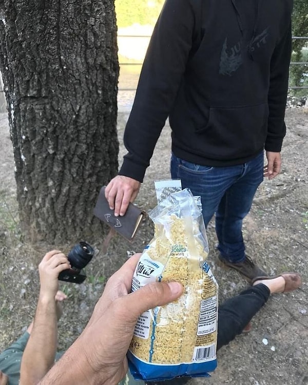 3. А здесь использовались макаронные изделия