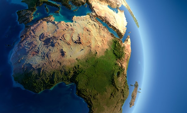 9. Какую часть суши Земли занимает Африка?