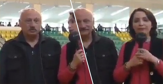 Bir Türlü 'Altınoluk Belediye Spor Kulübü Kadın Voleybol Takımı' Diyemeyen Muhabir