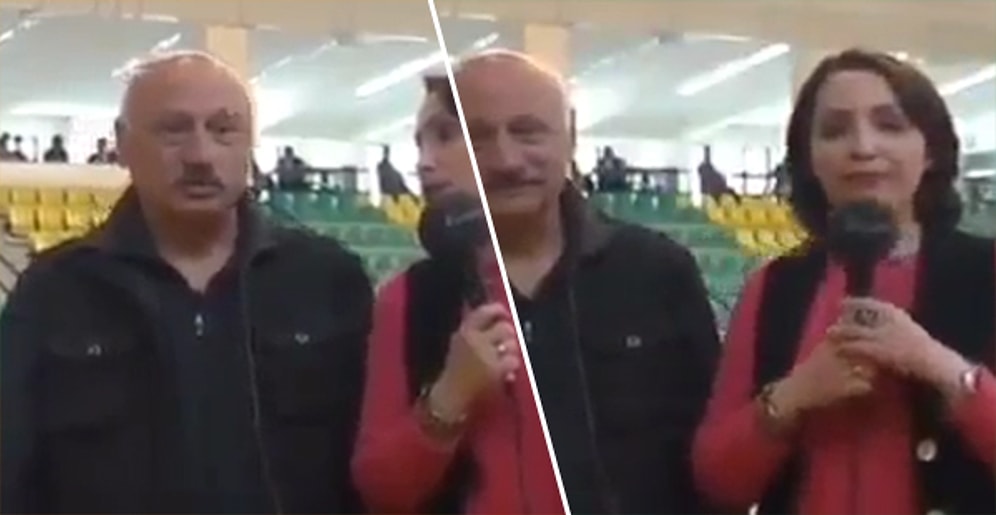 Bir Türlü 'Altınoluk Belediye Spor Kulübü Kadın Voleybol Takımı' Diyemeyen Muhabir