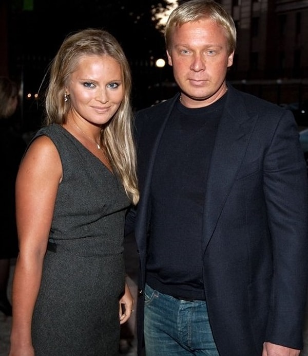 Замужем Дана была дважды — за бизнесменом Максимом Аксеновым (слева) и за Андреем Терещенко (справа).