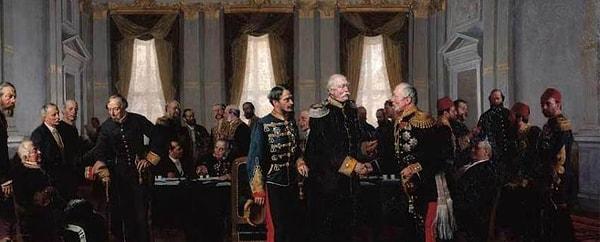 1878 - Osmanlı İmparatorluğu, Çarlık Rusyası, Büyük Britanya, Alman İmparatorluğu, Avusturya-Macaristan İmparatorluğu, İtalya Krallığı ve Fransa arasında Berlin Antlaşması imzalandı.