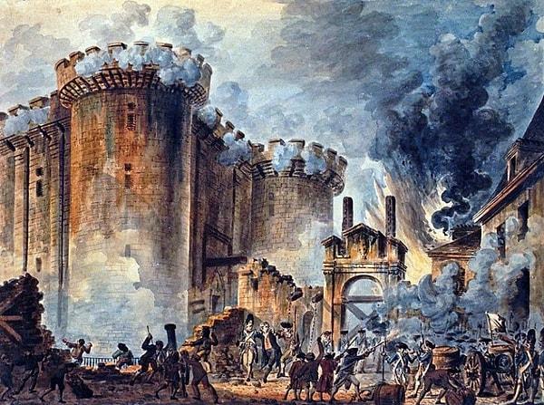 1789 - Fransızlar Krallığa karşı ayaklandılar. Halk Paris Bastille Hapishanesi'ndeki siyasi tutukluları serbest bıraktırdı. Bu gün şimdilerde cumhuriyetin başlangıcı olan 14 Temmuz Fransızların ulusal bayramıdır.