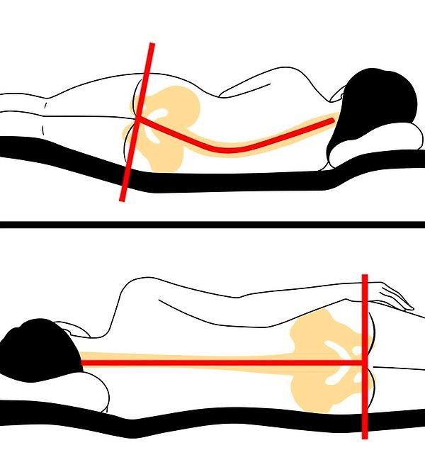 9. Yatağınız ve vücudunuz arasında kalan boşluklara yastık ve battaniye kullanın.