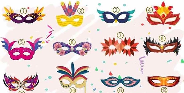 Нажмите на номер понравившейся маски и узнайте, что вы скрываете: