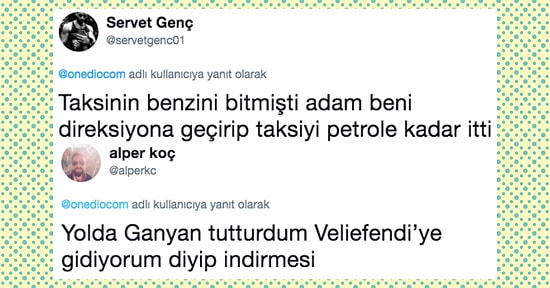 Taksicilerle Yaşadıkları En Unutulmaz Anıları Bizimle Paylaşarak Eğlendiren Takipçilerimiz