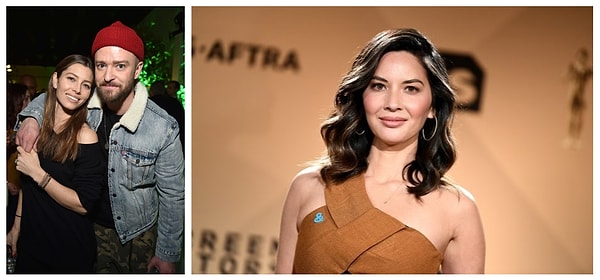 14. Джессика Бил - Джастин Тимберлейк - Оливия Манн