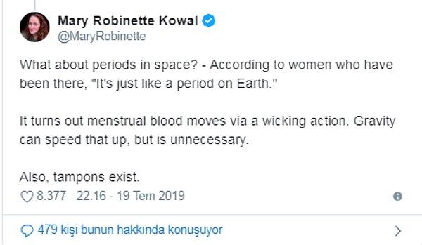 Peki ya uzayda regl olmak? Orada bulunan kadınlara göre "Tıpkı Dünya'da regl olmak gibi."