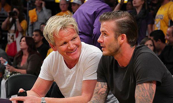 25. David Beckham & Gordon Ramsay
