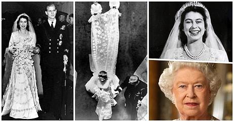 Kraliçe II. Elizabeth'in Düğününde Giydiği Gelinliği Devletin Verdiği İndirim Kuponlarıyla Almıştı!