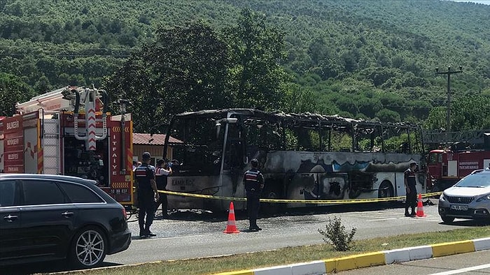 Balıkesir'de Yolcu Otobüsü Seyir Halinde Alev Aldı: 5 Kişi Can Verdi