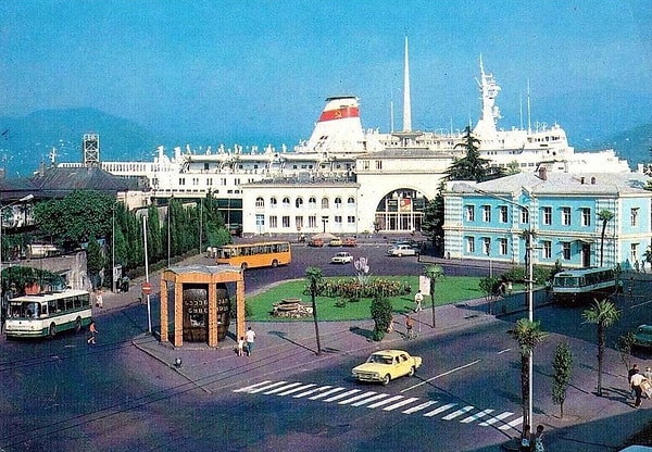 16. Морской вокзал в Батуми, 1980 год.